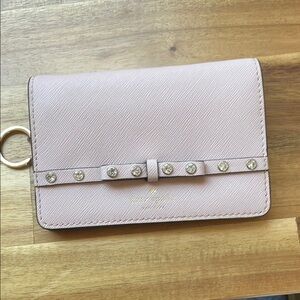 Kate Spade Pink Wallet with Studded Detail